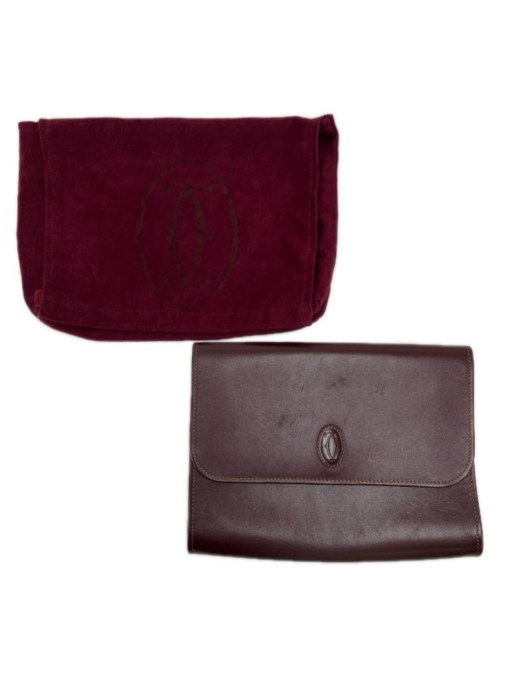 Cartier Clutch Must Line Bordeaux